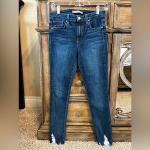 Joe’s Jeans skinny ankle distressed hem